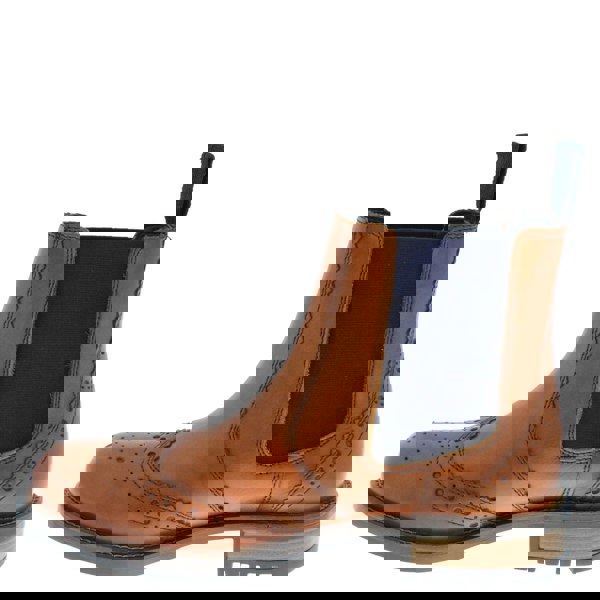 Frank James Fulham Cleated Leather Pull On Brogue Mens Chelsea Boots