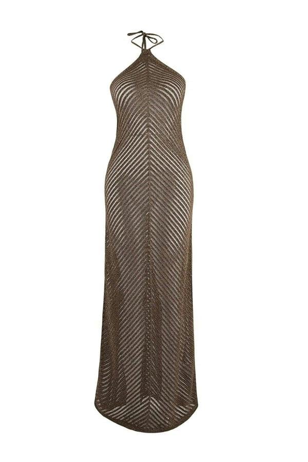 WOVCOR Knit Maxi Beach Dress
