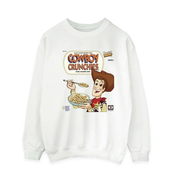 Disney Mens Toy Story Woody Cowboy Crunchies Sweatshirt - White