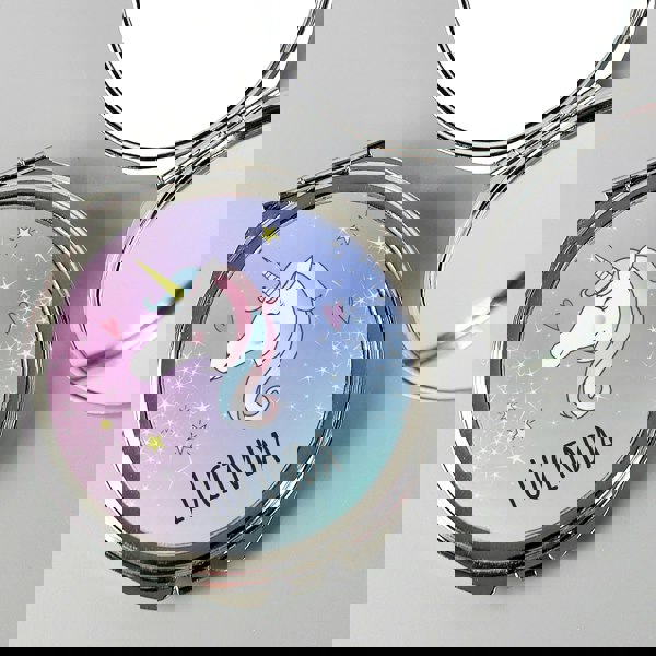 Personalised Memento Company Personalised Unicorn Compact Mirror