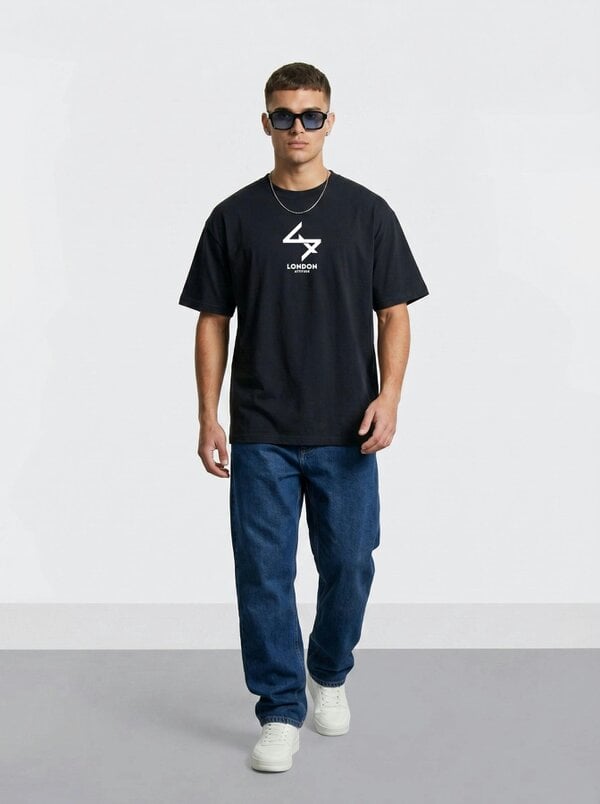London Attitude Japanese inspired Oversized Heavyweight Cotton T-Shirt