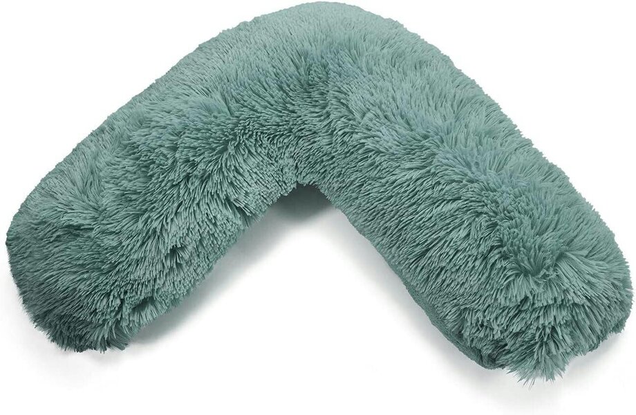 Night Zone Cuddles V Shaped Pillow – Orthopaedic Support Cushion with Case or Cover Only - Teal - Cover Only