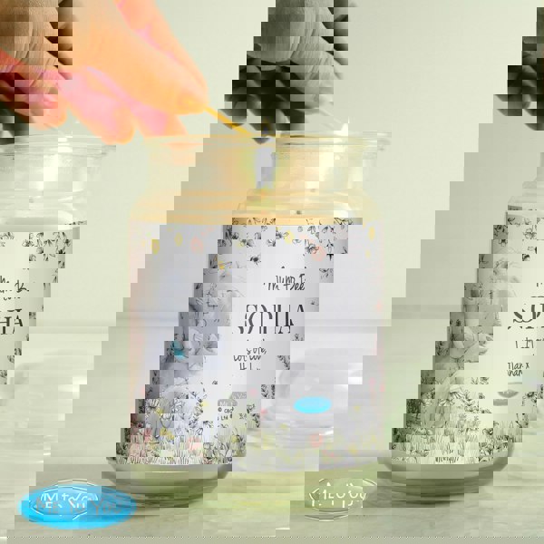 Personalised Memento Company Personalised Me to You Floral Large Scented Jar Candle