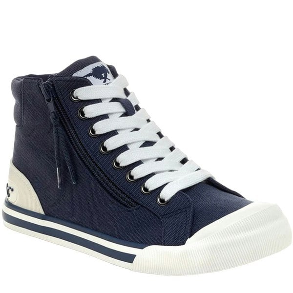 Rocket Dog Womens Jazzin Hi Trainers - Navy