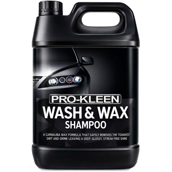 ProKleen Pro-Kleen Wash & Wax Shampoo with Carnauba Wax 5L - pH Neutral Professional Car Wash Shampoo
