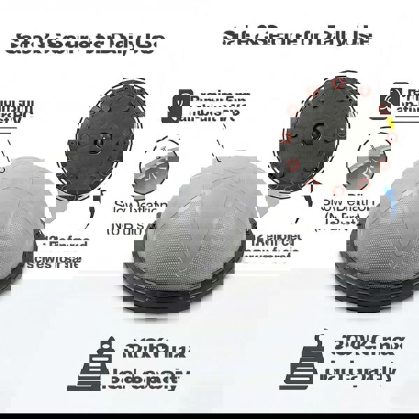 Centra Half Balance Ball Trainer with Resistance Band Core Trainer Strength Gym