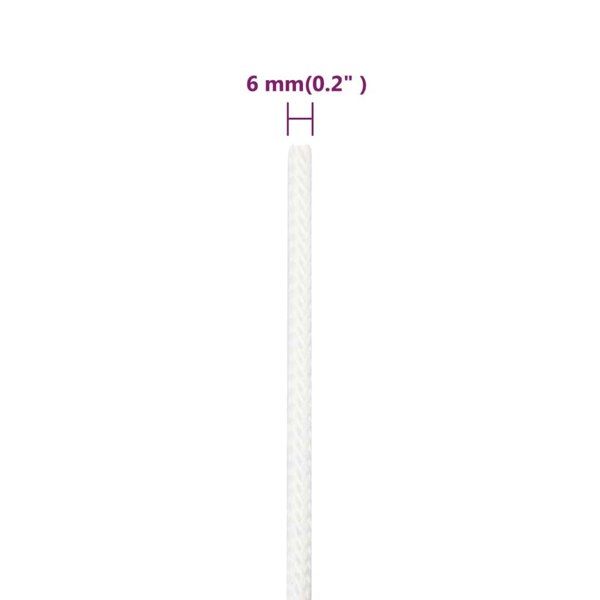 Berkfield Boat Rope Full White 6 mm 500 m Polypropylene