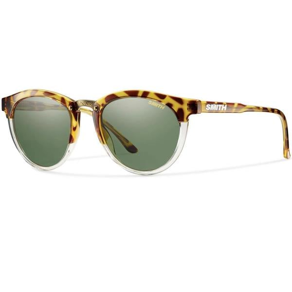 Smith Sunglasses Questa FWU IN Amber Tortoise Polarized Grey Green
