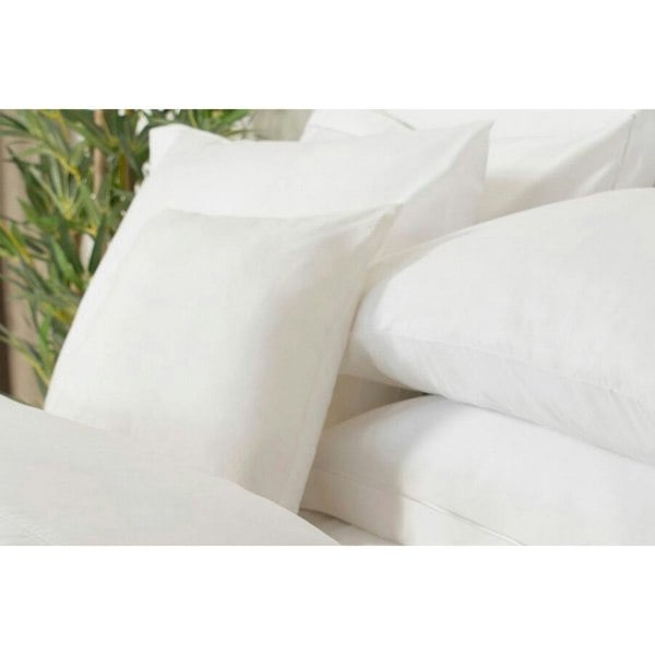 Belledorm Faux Suede Filled Cushion - White