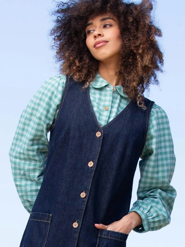 Kite Organic Purewell Denim Pinafore Dress