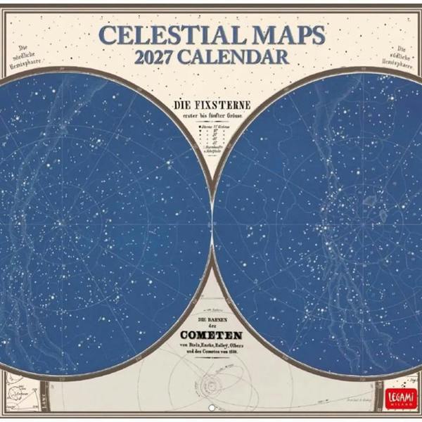 Celestial Maps Calendar 2027, Wall Calendars, Month To View, Natural World, Gift