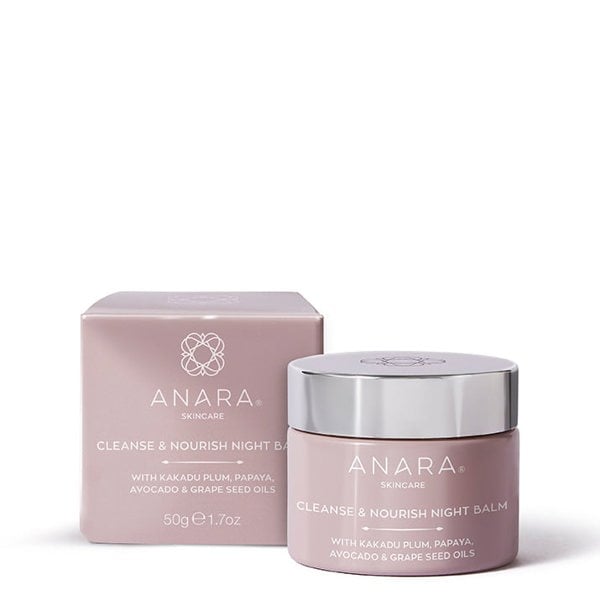 Anara Cleanse & Nourish Night Balm jar with its outer carton