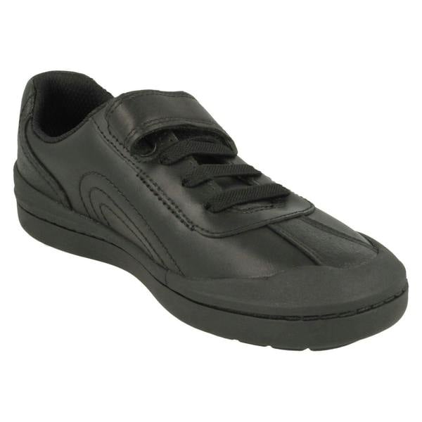 Clarks Boys Clarks Football Detailed School Shoes Rock Pass