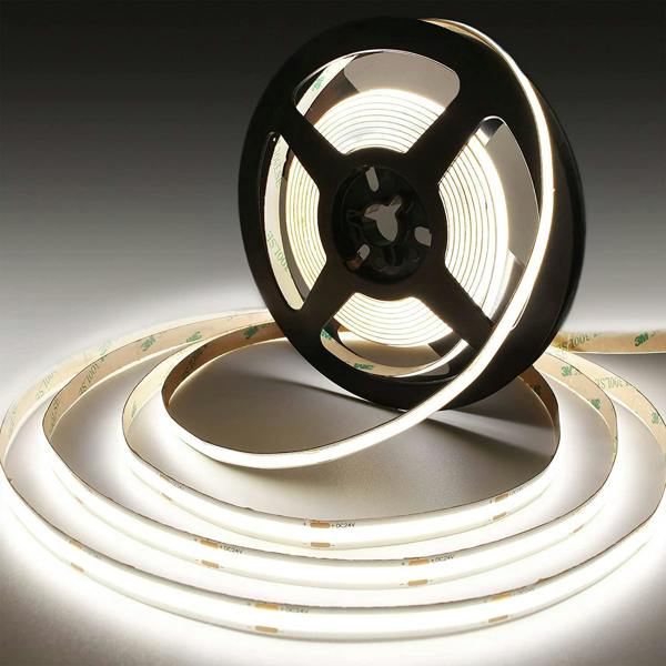 ENER-J 5 Meter 12V LED COB Strip‚ 3000K IP20 (Power Supply Not Included)
