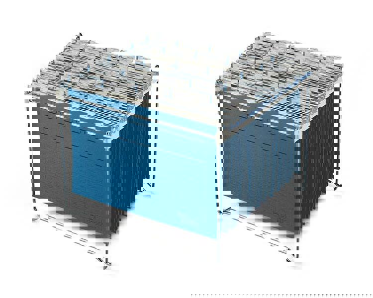 Durable Modern Metal Suspension Rack | A4+ Silver