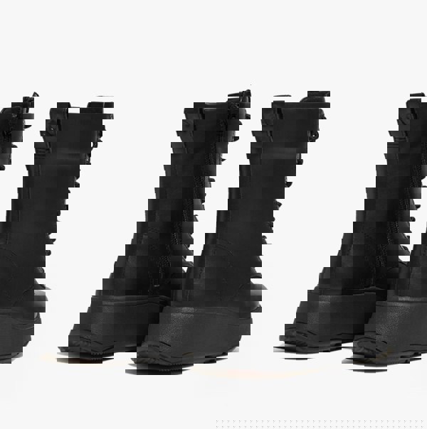 FitFlop F-MODE FLATFORM Womens Ankle Boots All Black