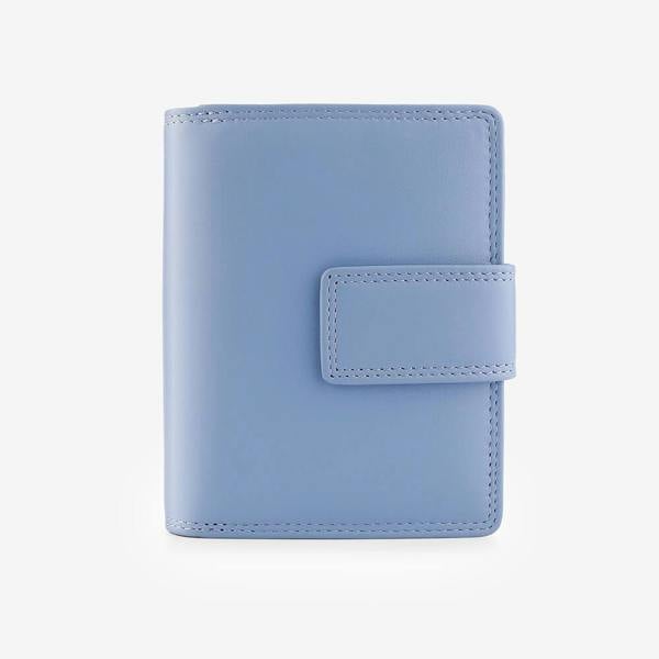 Blue wallet on a white background