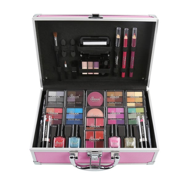 Love Urban Beauty 82 Piece Vegan Makeup Kit Eyeshadow Delights Vanity Case