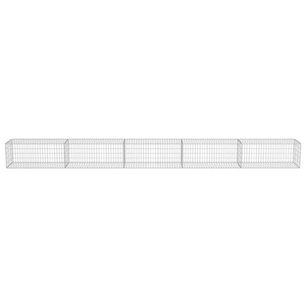 Berkfield Gabion Wall with Covers Galvanised Steel 600x50x50 cm