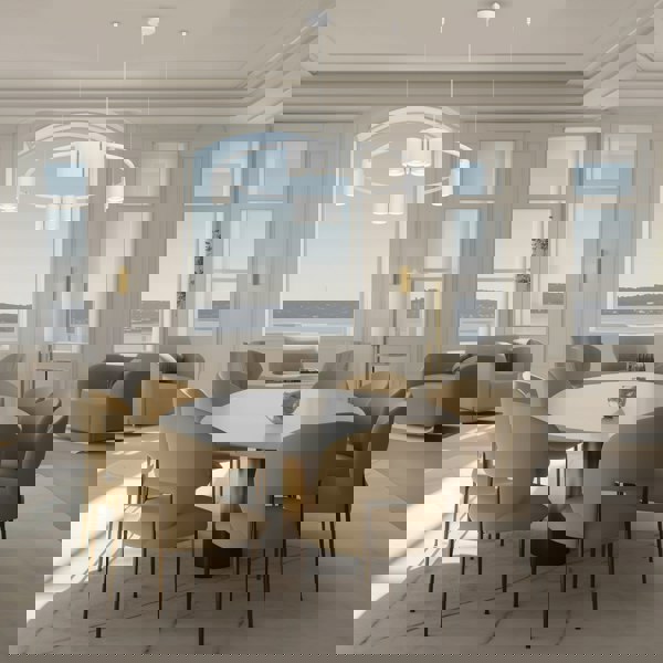 Milagro Pendant Light (Circle) Genesis White 10xGU10