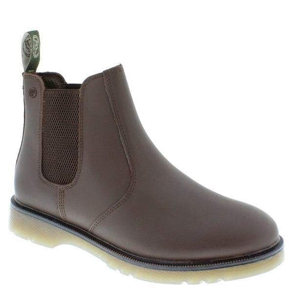Frank James Naseby Mens Leather Chelsea Dealer Pull On Boots
