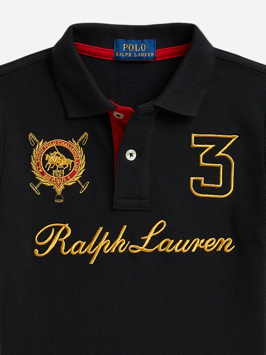 Ralph Lauren Kids Ralph Lauren Boys Cotton Polo Shirt in Black