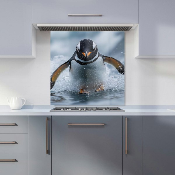 Warren Reed Penguin Glass Kitchen Splashback - 00001