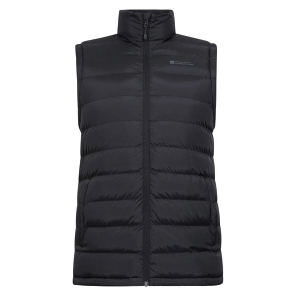 Mountain Warehouse Mens Seasons Faux Fur Lined Padded Gilet - Black