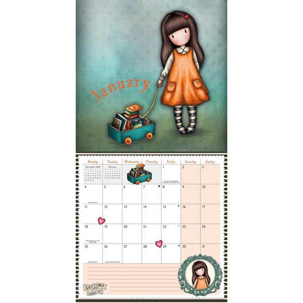 Gorjuss Calendar 2027, Wall Calendars, Month To View, Family, Gift
