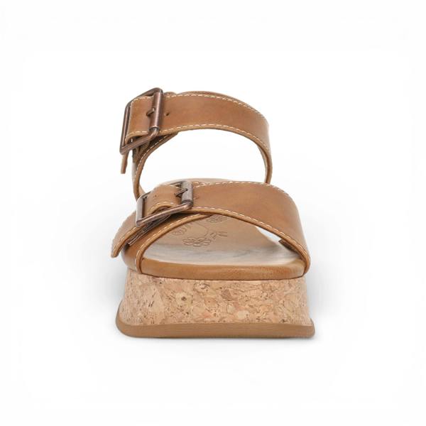 Blowfish Malibu Magical - Women's Tan Faux Leather Platform Sandals