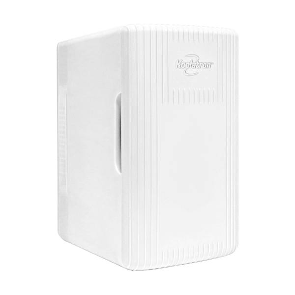 Koolatron 6L Mini Fridge 8 Can White Skincare Fridge | Quiet, Portable 12V Cooler & Warmer for Home & Car