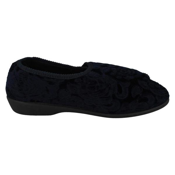 Jo & Joe Ladies Jo & Joe Embossed Floral Detailed Slippers Doreen
