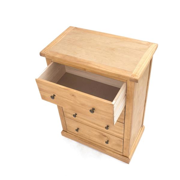 Cabinet Bits Lucca 4 Drawer Chest of Drawers Brass Knob