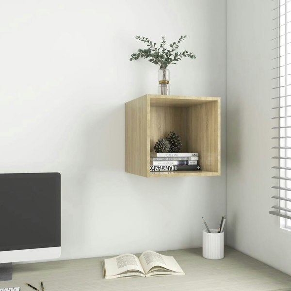 Berkfield Wall Cabinet Sonoma Oak 37x37x37 cm Engineered Wood