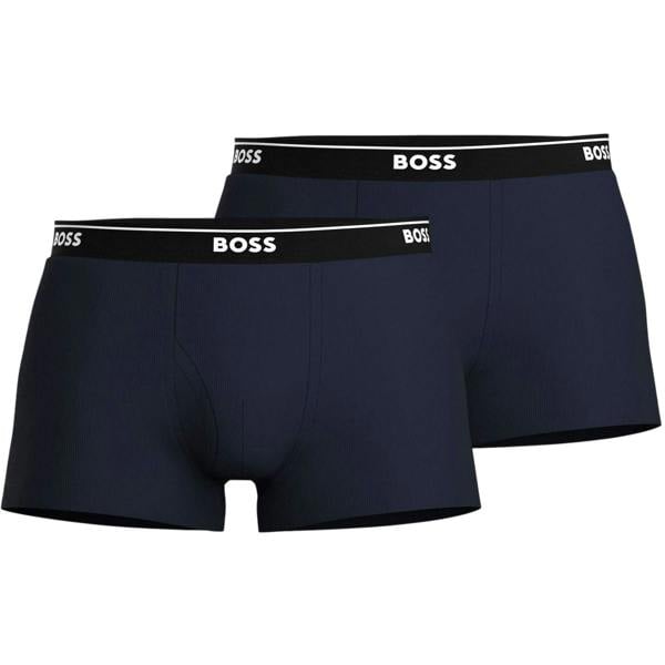 Boss Mens Logo Boxer Shorts (Pack of 2) - Navy - 
