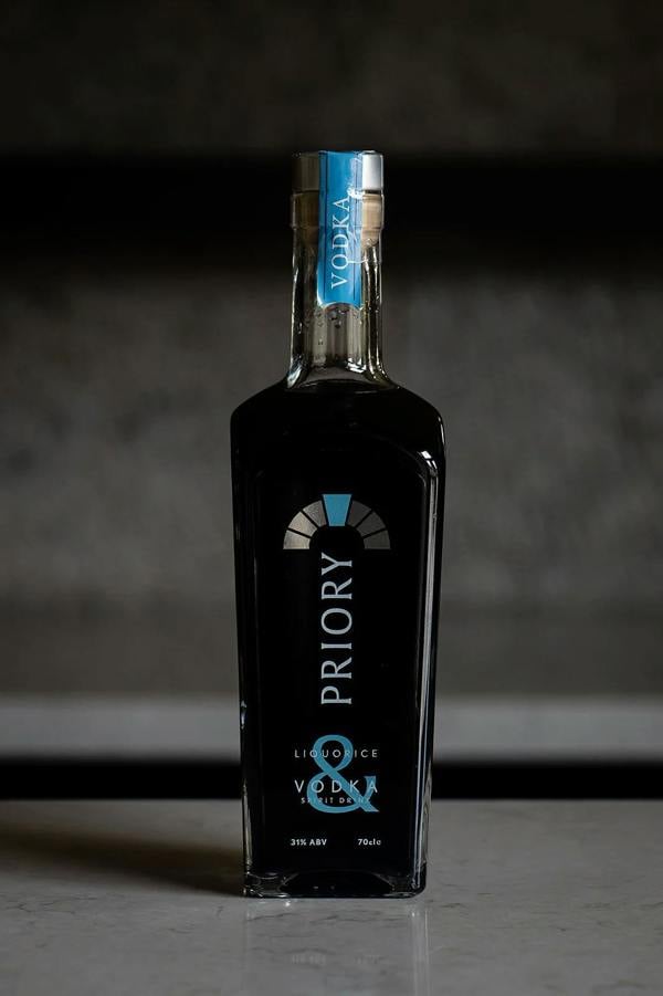 Priory Liquorice Vodka - 700ml Bottle | Potato-Based Spirit | 31% ABV