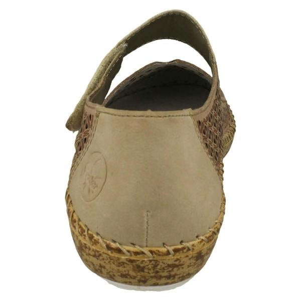 Rieker Ladies Rieker Summer Shoes With Punched Out Detailing 44864