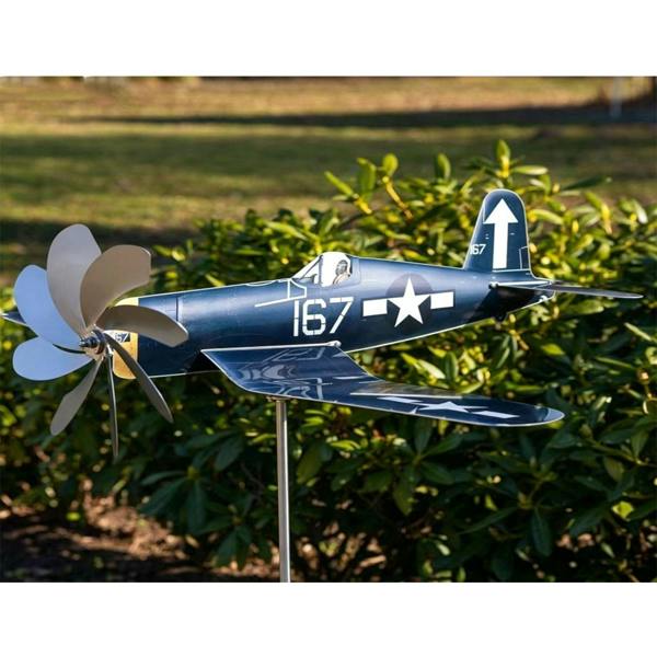 Leaper Airplane-Shaped Garden Windmill Decoration