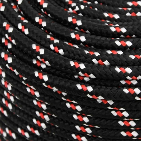 Berkfield Boat Rope Black 6 mm 50 m Polypropylene