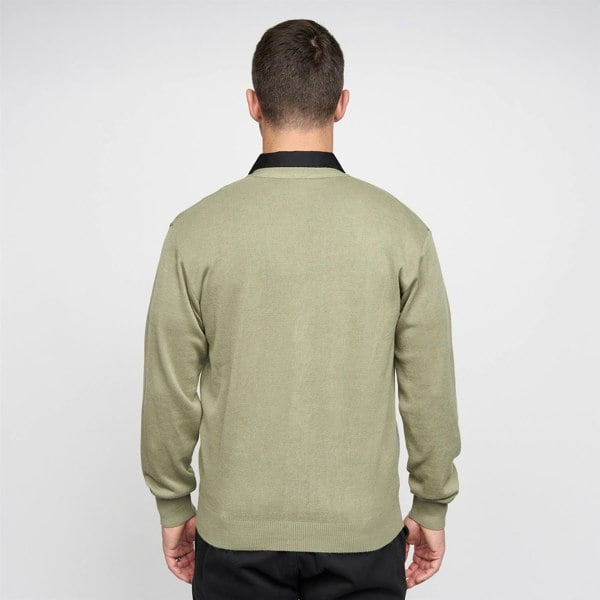 Gabicci G00K02 Mens Button Thru Cardigan Gabicci Classic - OLIVE