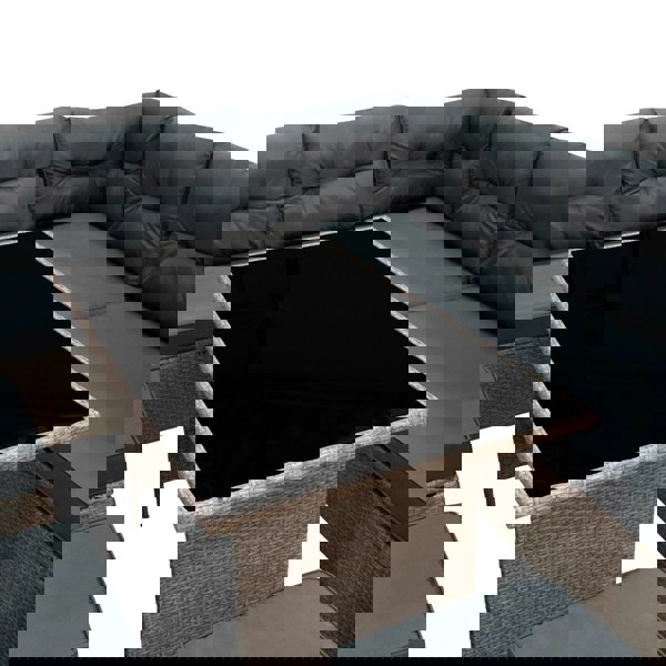 Jardi Rattan Corner Set - Light Grey