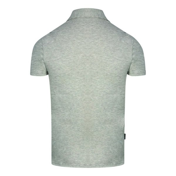 Aquascutum Check A Logo Polo Shirt - Grey