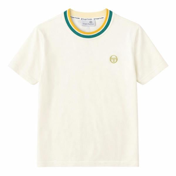 Sergio Tacchini Monte Velour T-Shirt Gardenia