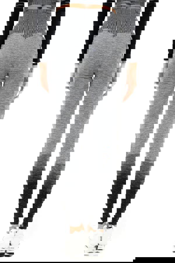 Smart Living Women's Gradient Stripe Leggings - Grey Marl/ Black