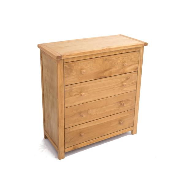Cabinet Bits Lugo 4 Drawer Chest of Drawers Wood Knob
