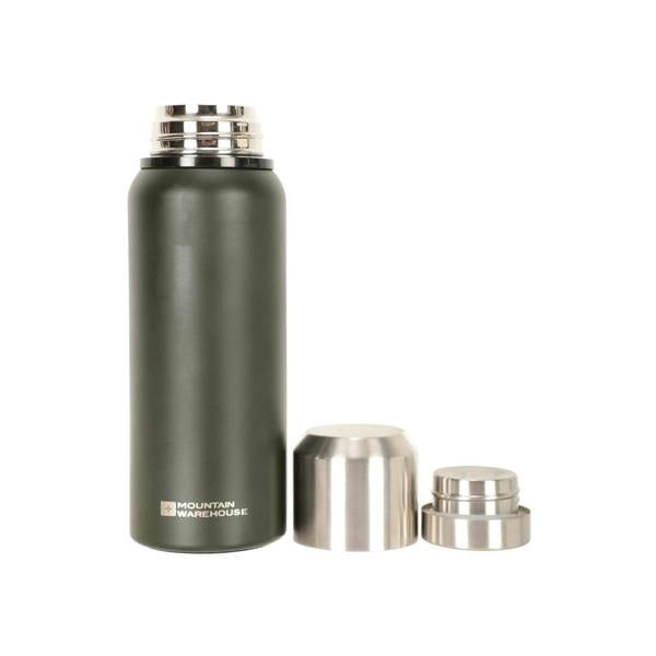 Mountain Warehouse Matte Double-Walled 500ml Flask - Khaki Green - 