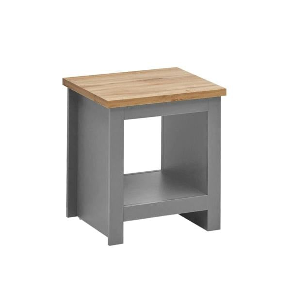 Timber Art Design Lisbon Modern Lamp Side Table with Open Shelf