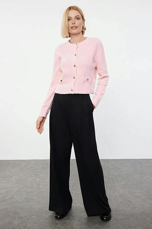 WOVCOR Knit Cardigan with Pocket Detail