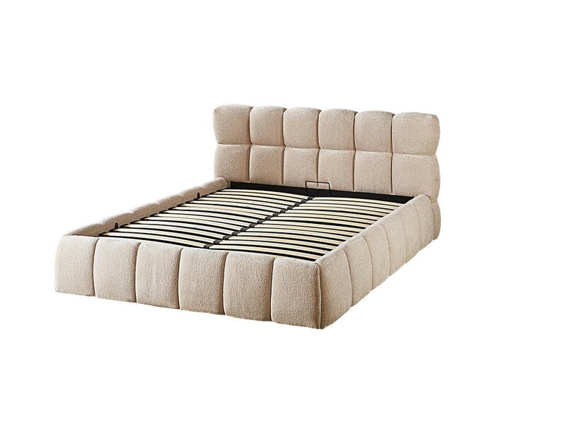Outdoor Living The Maya Upholstered Soft Plush Ottoman Bed Frame
