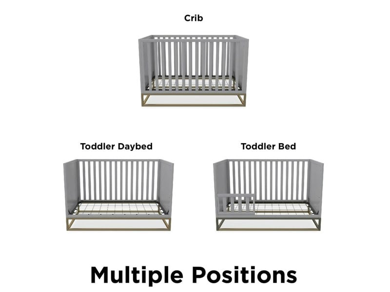 Dorel Home Haven Convertible Cotbed Dove Grey